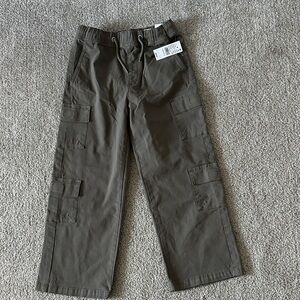 PacSun Kids Casual Cargo Pants - Olive Size 8